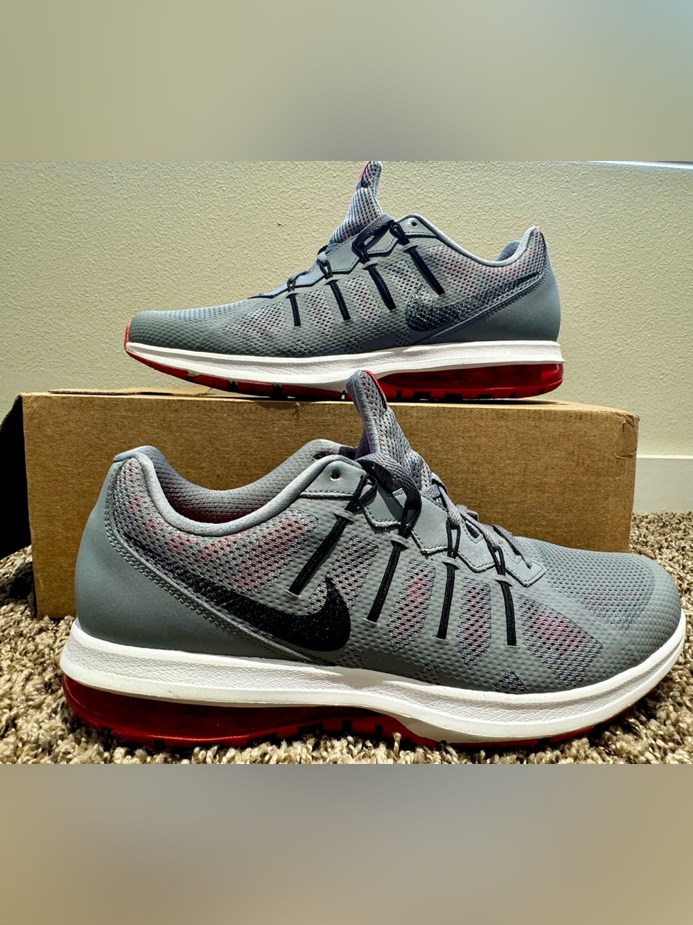 Nike Air Max Dynasty - Men’s - Size 13 
Cool Grey/Crimson Red